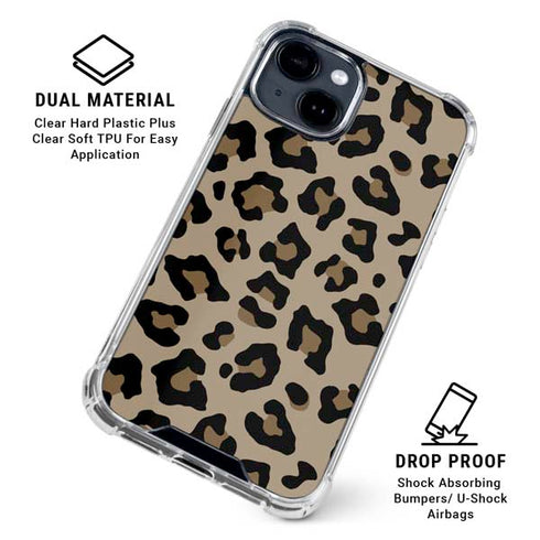 Leopard Print iPhone 15 Clear Case